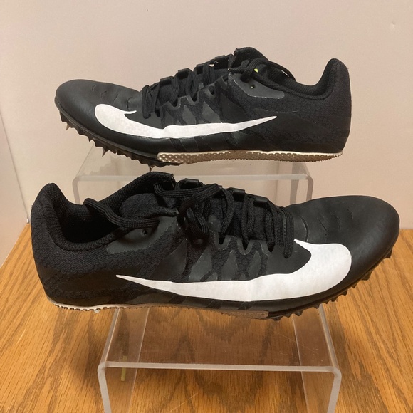 Men's Nike Zoom Rival S Track & Field Sprinting Spikes Black & White US Size 7 - Picture 2 of 13